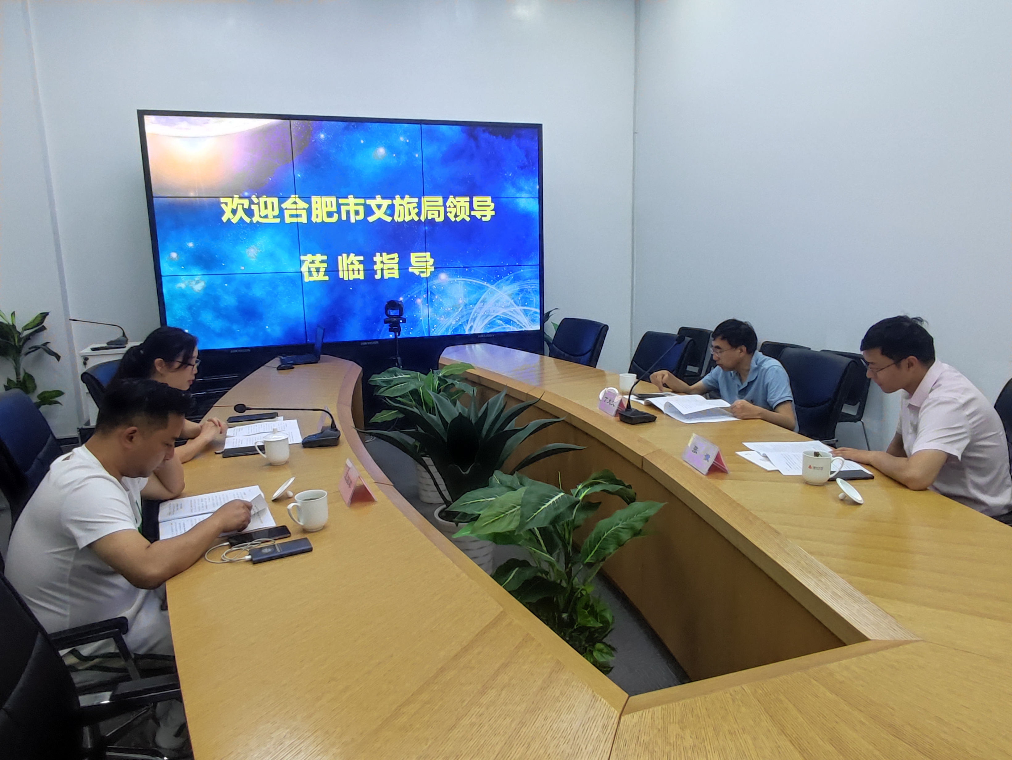 岳阳市文化游览局丁大文处长一行莅临j9国际站备用文创集团调研